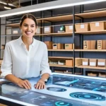 지속가능한 기업의 CSR 활동 - **Circular Economy Innovation Studio:**
    A vibrant and modern design studio, filled with natural ...