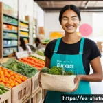 지속가능한 기업 사례 분석 - **Prompt: Conscious Consumers in a Sustainable Marketplace**
    "A vibrant, bustling outdoor market...